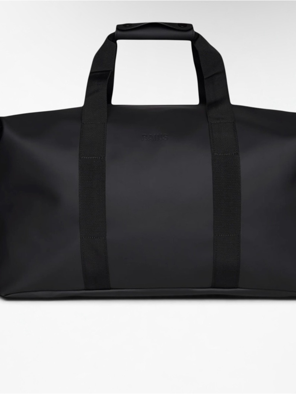BRAND NEW Rains Black Men's Hilo Overnight  Bag